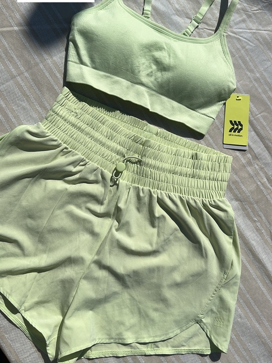 all in motion Pants - all in motion Mint Green Athletic Bra small and High-Waist Shorts XS ( set )